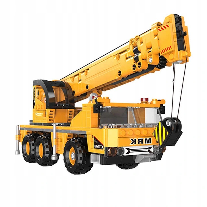 KLOCKI TECHNICZNE MEGA ZESTAW 657el DŹWIG POJAZD BUDOWLANY 03036