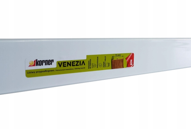 KORNER VENEZIA 7,5 cm LISTWA 2,5MB Oryginal Biała