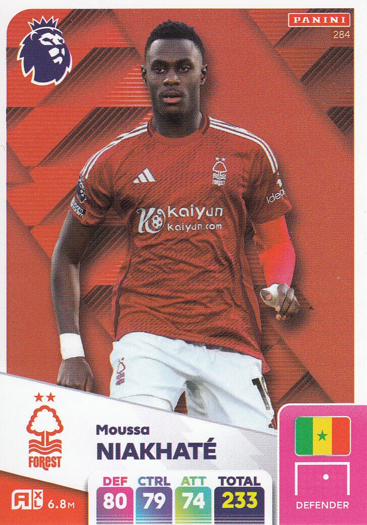 Premier League 2025 Base Card Moussa Niakhate 284