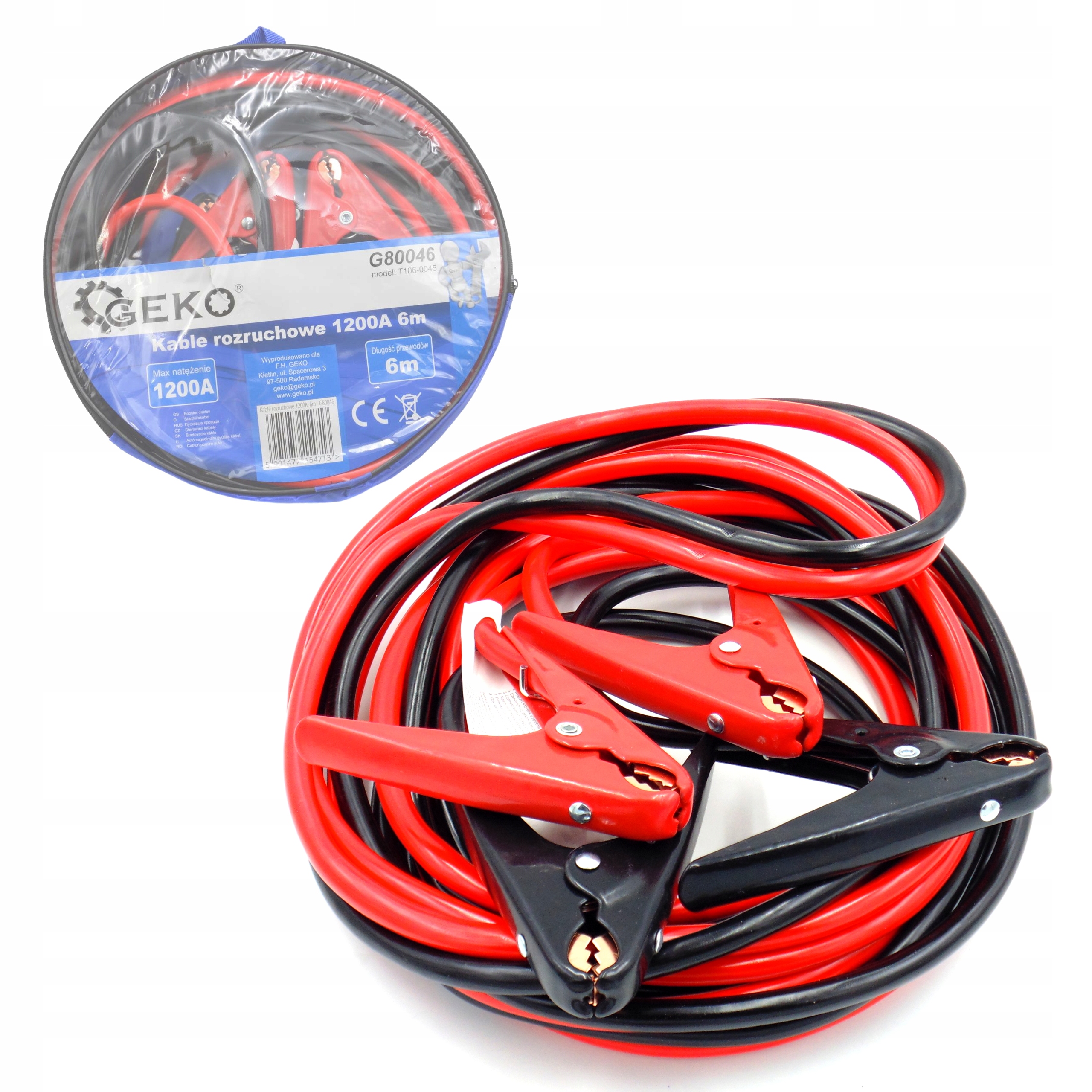 

Kable Przewody Rozruchowe 1200A 2x 6m Rozruch