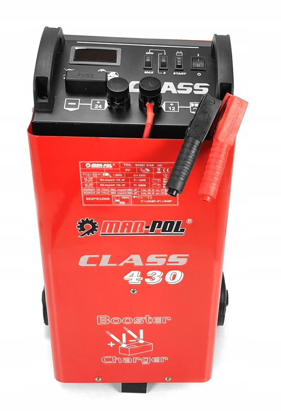 PROSTOWNIK Z ROZRUCHEM CLASS 430A LCD 12V 24V Maximum amperage 100 A