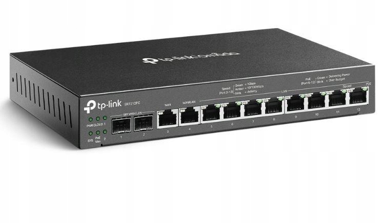 Router Vpn Gigabit PoE+ Omada 3-w-1 ER7212PC