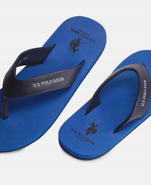 U.S. POLO ASSN japonki klapki niebieski czarny 45 Marka U.S. Polo Assn.