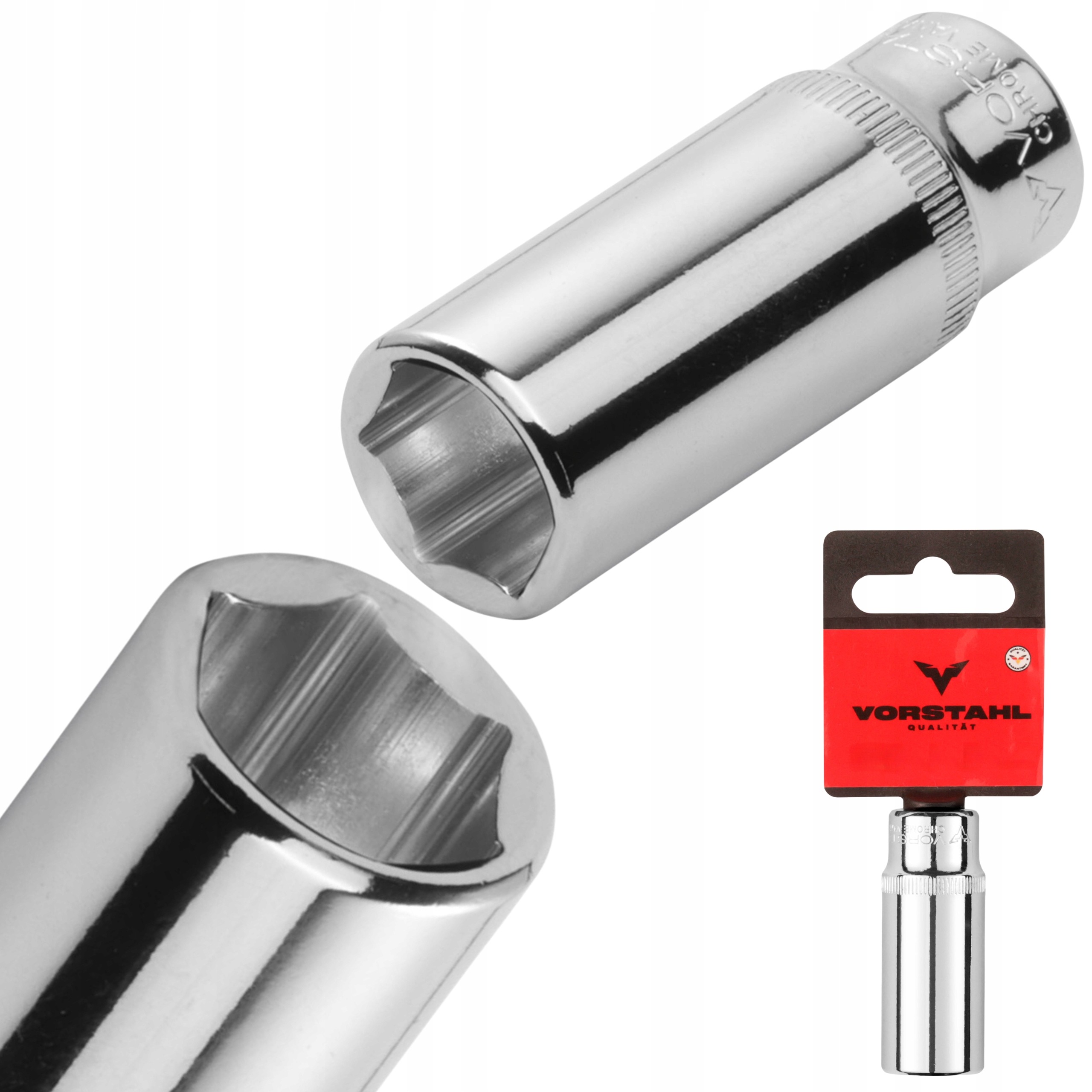 Nasadka Sześciokątna Długa Klucz Nasadowy 1/4” CrV > 11mm < Vorstahl