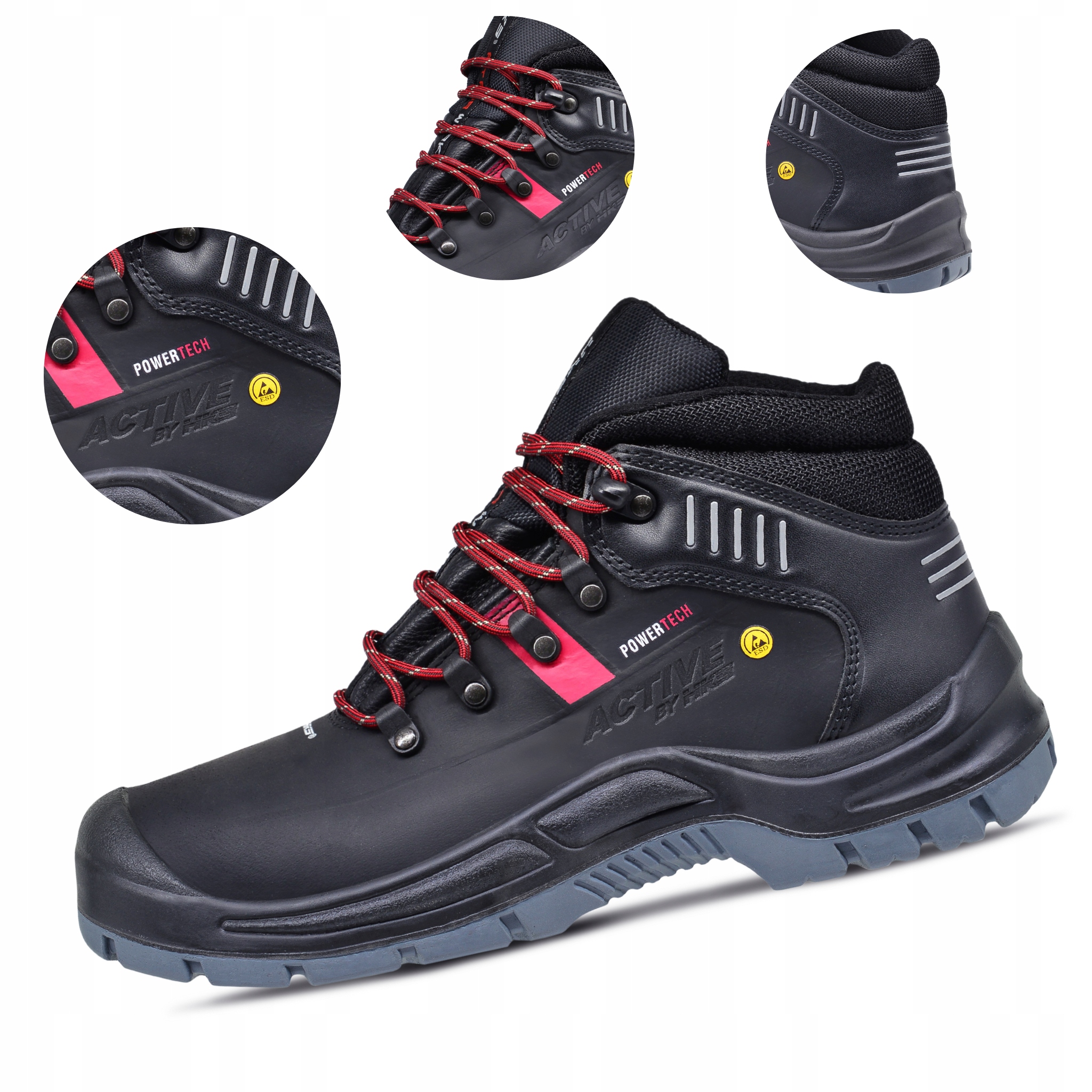 Lekkie Bardzo Skórzane Buty Robocze Trzewiki Hks Active A275 S3 Src