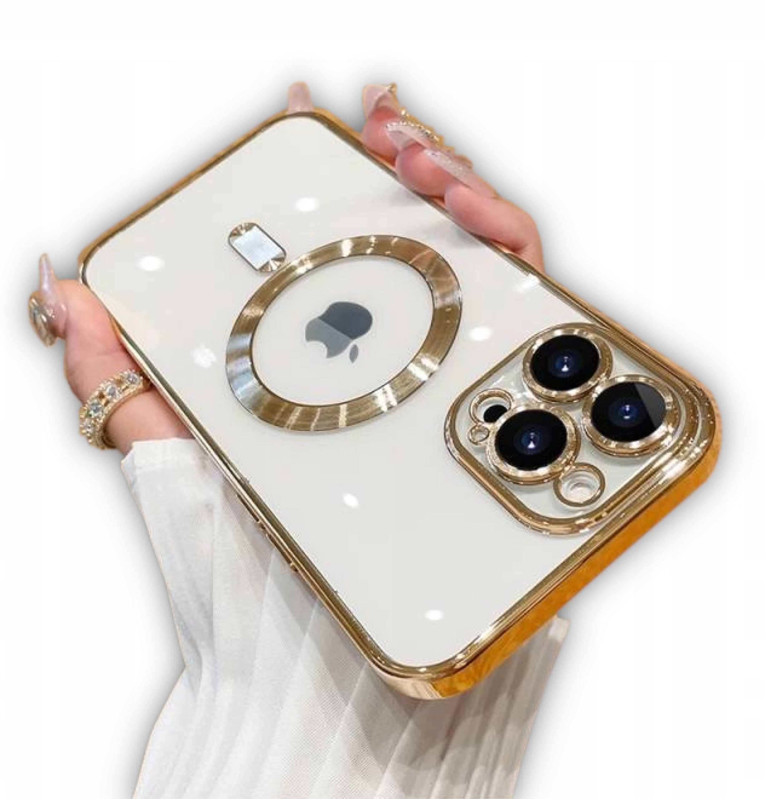 

Etui Case Obudowa Do Iphone 14 Pro Złoty Magsafe