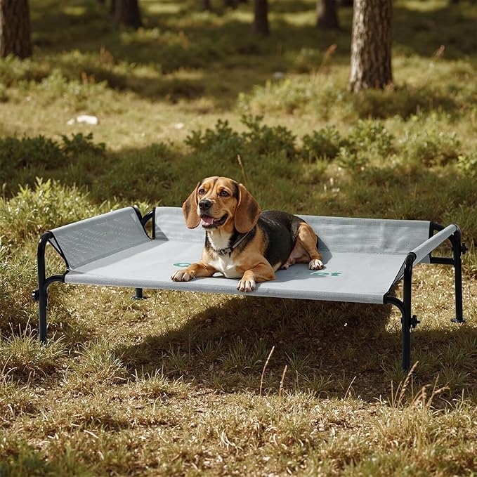 Podwyższone legowisko dla psa, podniesione na zewnątrz Gardner Pet M 107cm