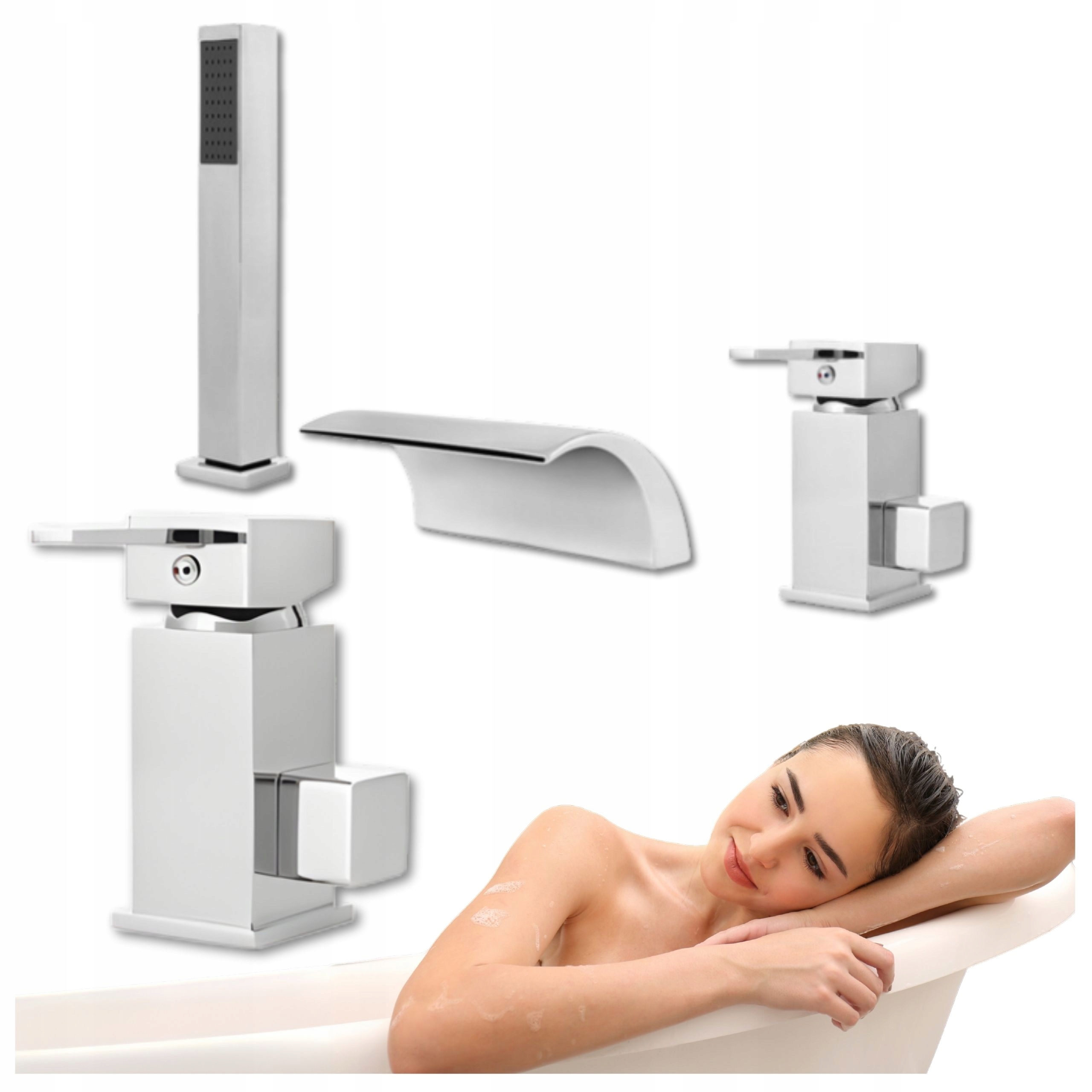 Vanová Baterie Cascade 3-OTVOROVÁ Vanová Kaskáda Chrom