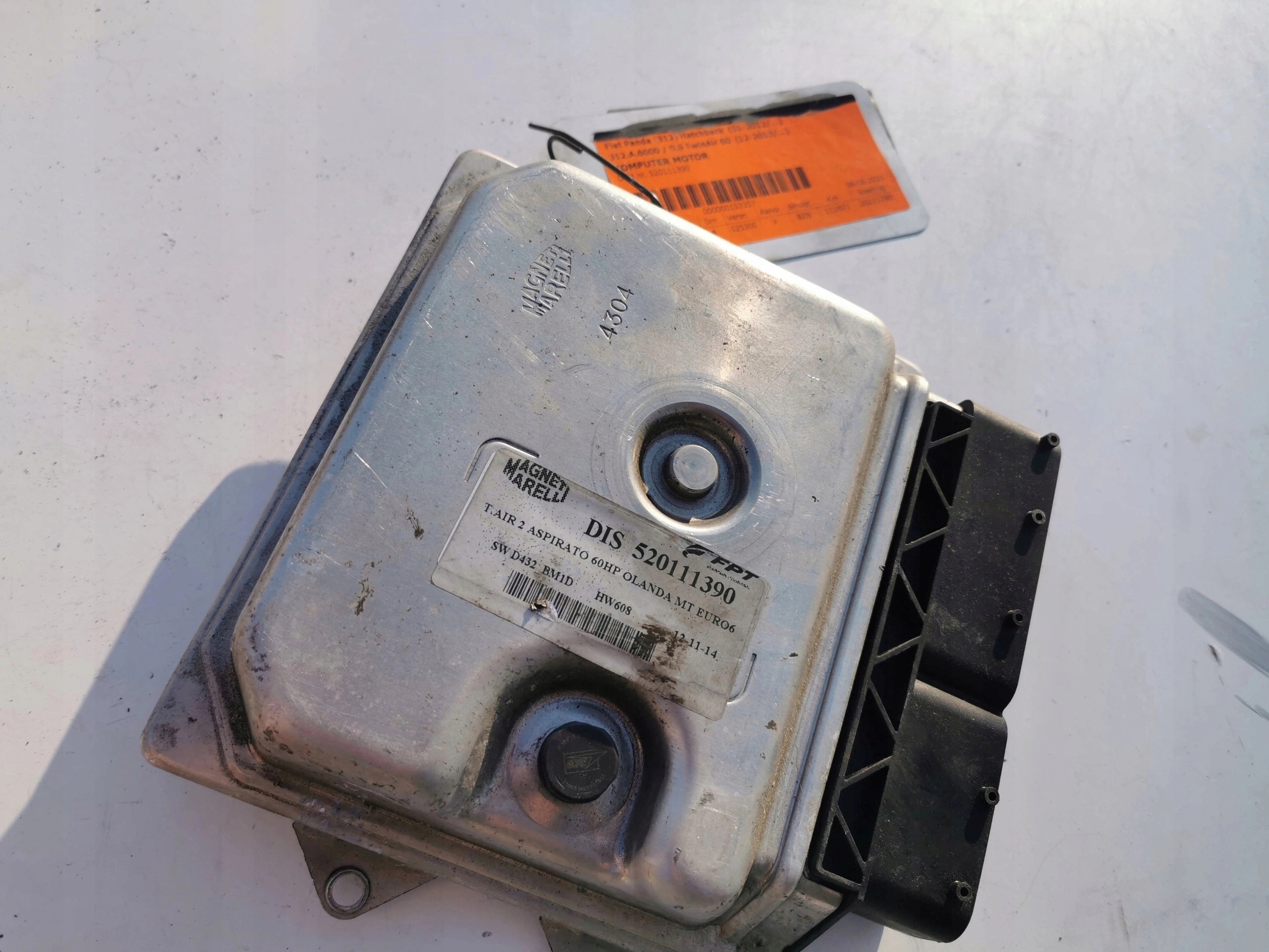 FIAT PANDA 0.9B 51987314 BC.0118826.C computer ECU