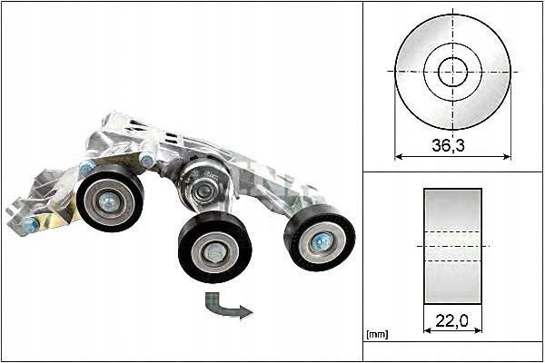 Ina Napinacz Klínového Řemene Vel. Mercedes OM640