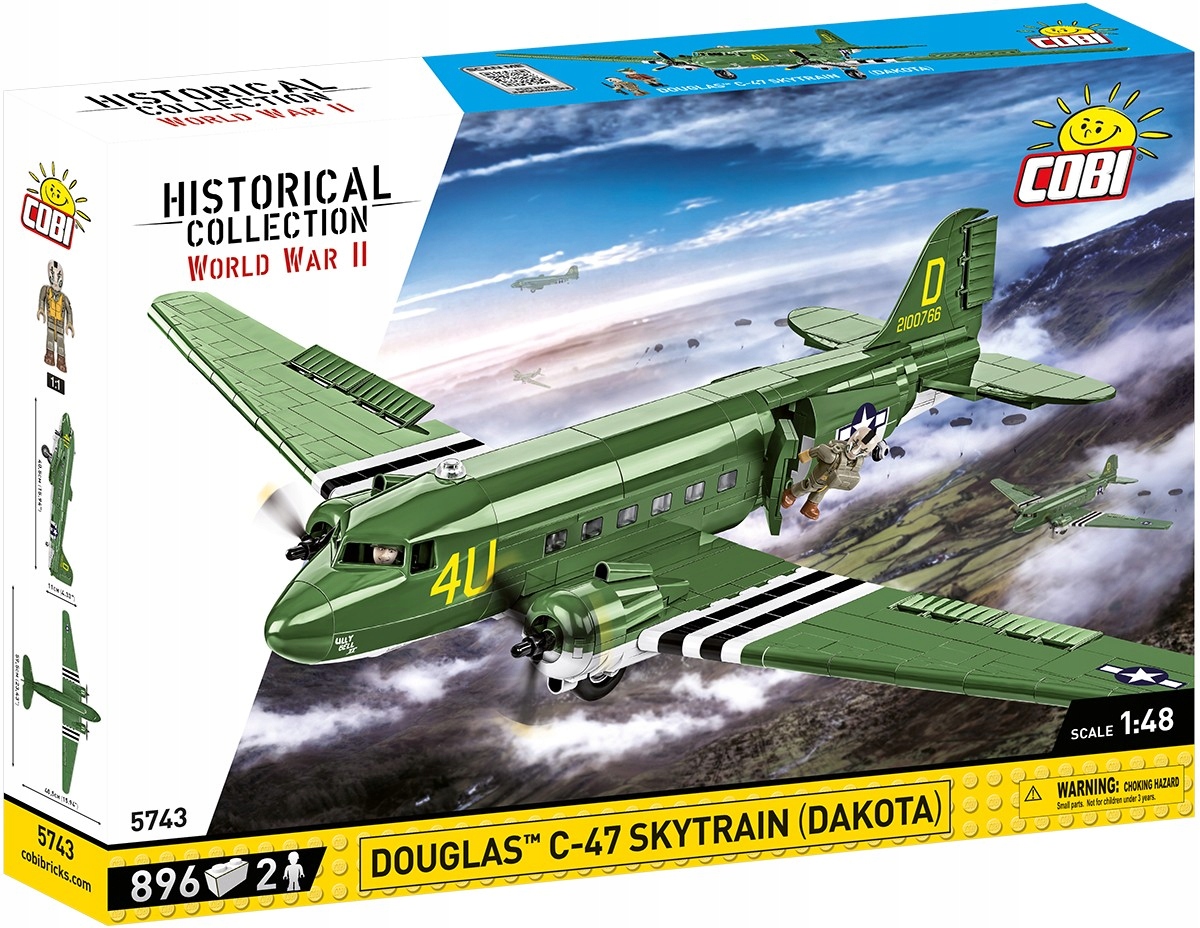 

Cobi 5743 Samolot Douglas C-47 Skytrain Dakota Usa