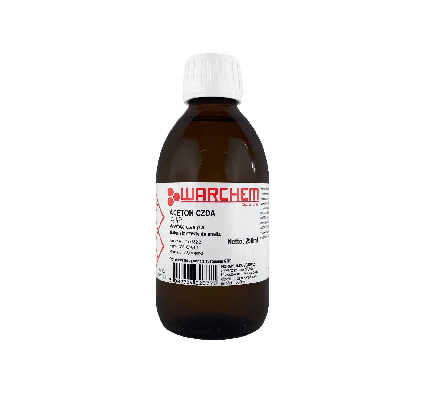 

Aceton czysty do analiz 250ml Warchem