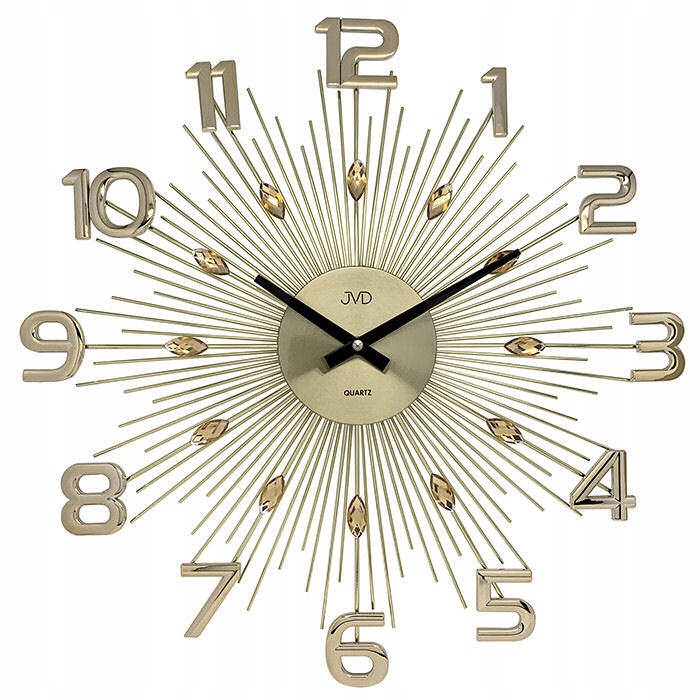 Efektné Nástenné Hodiny S Kryštálmi Jvd HT108.2