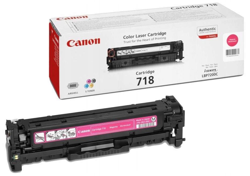 Canon toner CRG-718M/ LBP-7200/ 7660/ 7680/ MF-80x0/ MF724/ 2900 strán/ pur