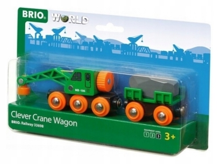 Кран и вагон 33698 BRIO
