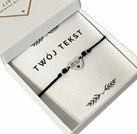 Bransoletka Grupa Krwi, Cukrzyca, Serce, Grawer Twój Tekst