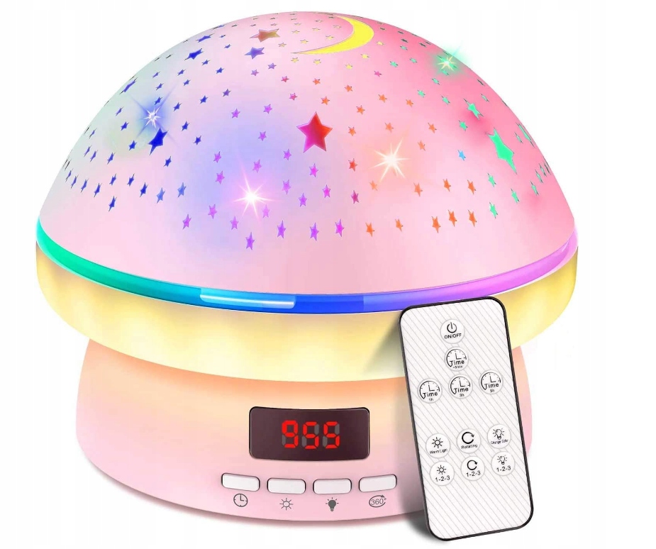 

Projektor Gwiazd Lampka Nocna Grzybek Pilot