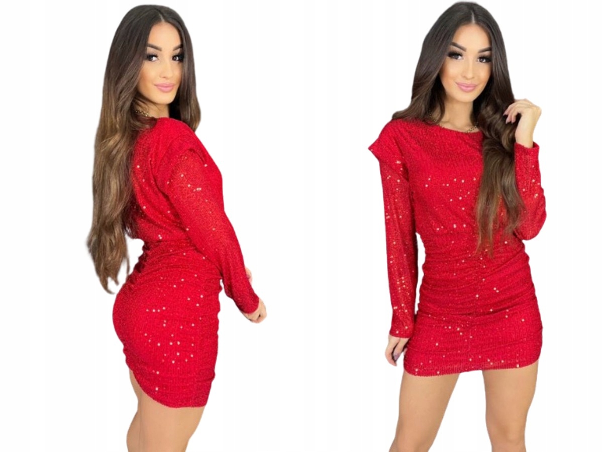 Šaty Sukně S Řasením Rumba Červená