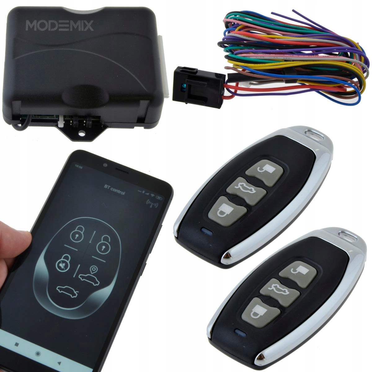 STEROWNIK ZAMKA CENTRALNEGO BLUETOOTH 3P 2 PILOTY