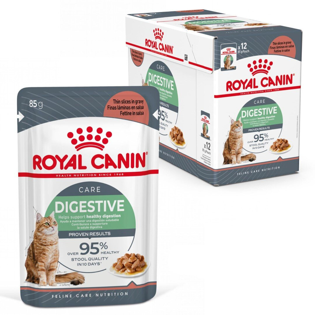 Royal Canin Digest Digestive v omáčce 12x85 g Krmivo pro citlivé kočky