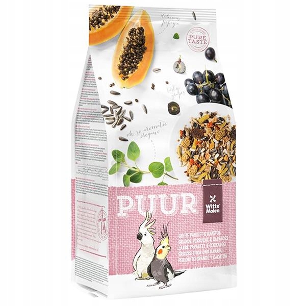 Levně Puur Large parakeet&cockatoo stř. papoušek 2 kg