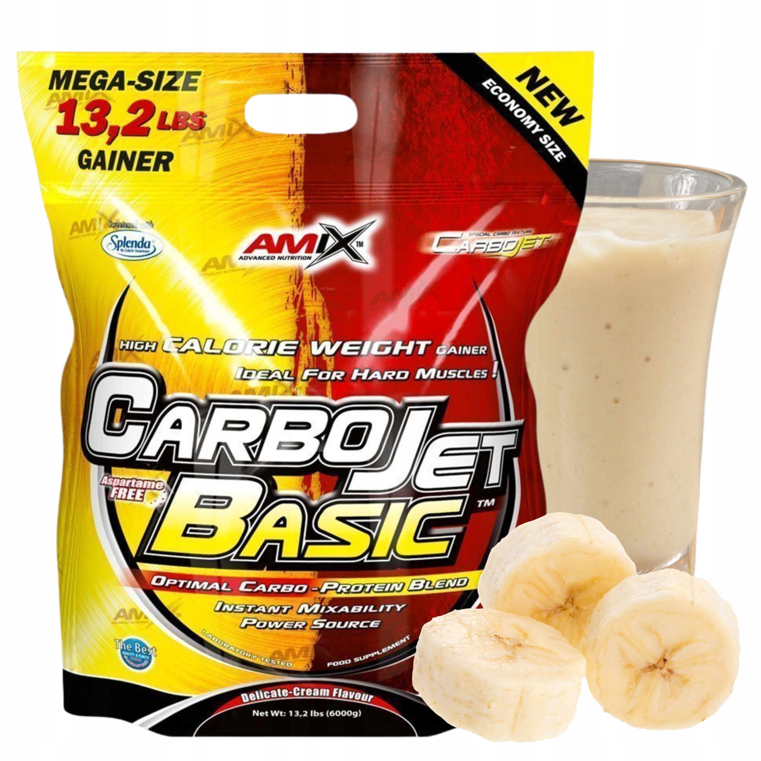 Protein Sacharidy Syrovátkový Koncentrát Wpc Gainer 6 kg Banánový