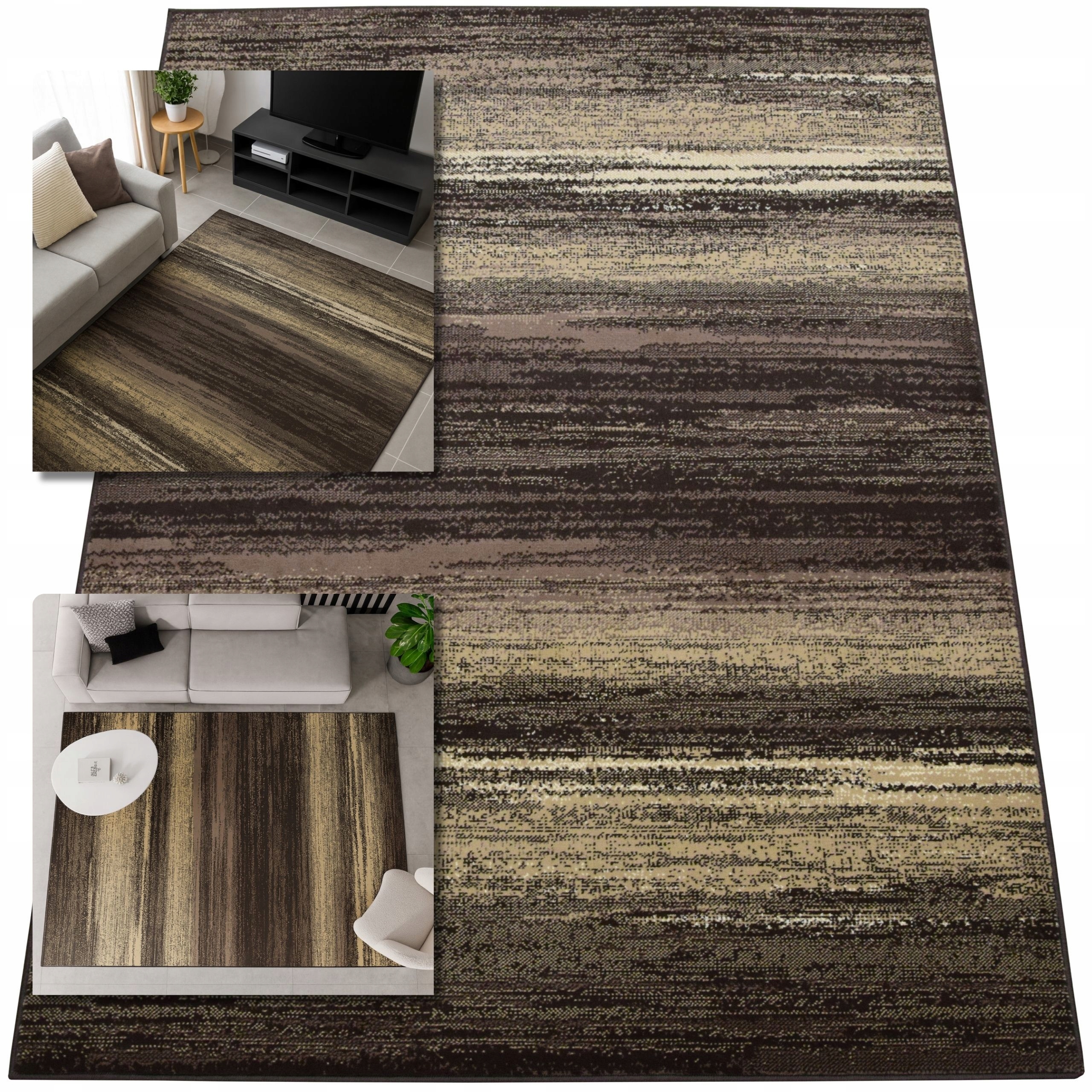 Koberec 120x170 Venezia Hnědý Koberec Do Obývacího Pokoje Belgický Koberec Do Ložnice