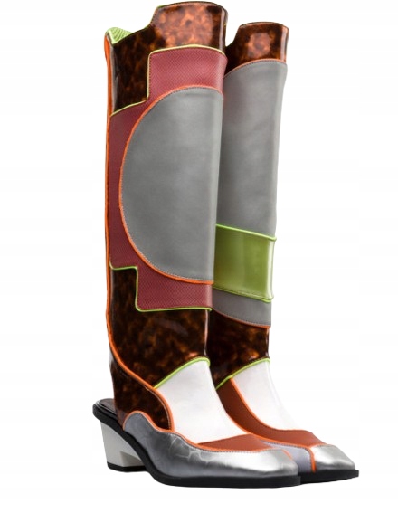 Camper Kozačky Kozačky Vícebarevné Se Skvrnitým Motivem 39 3 Db