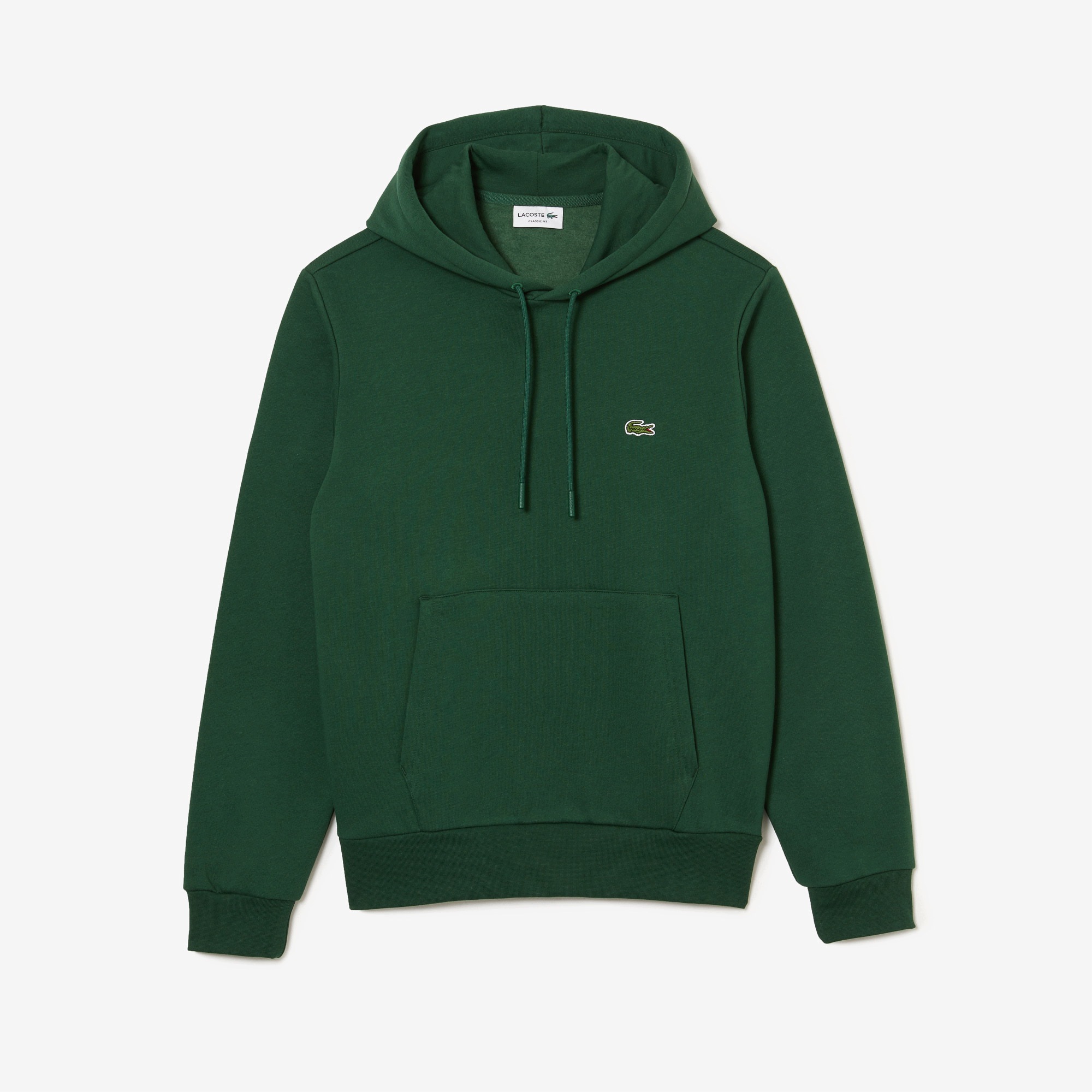 Lacoste Pánská Mikina Organic Cotton Green Zelená XL s kapucí SH9623