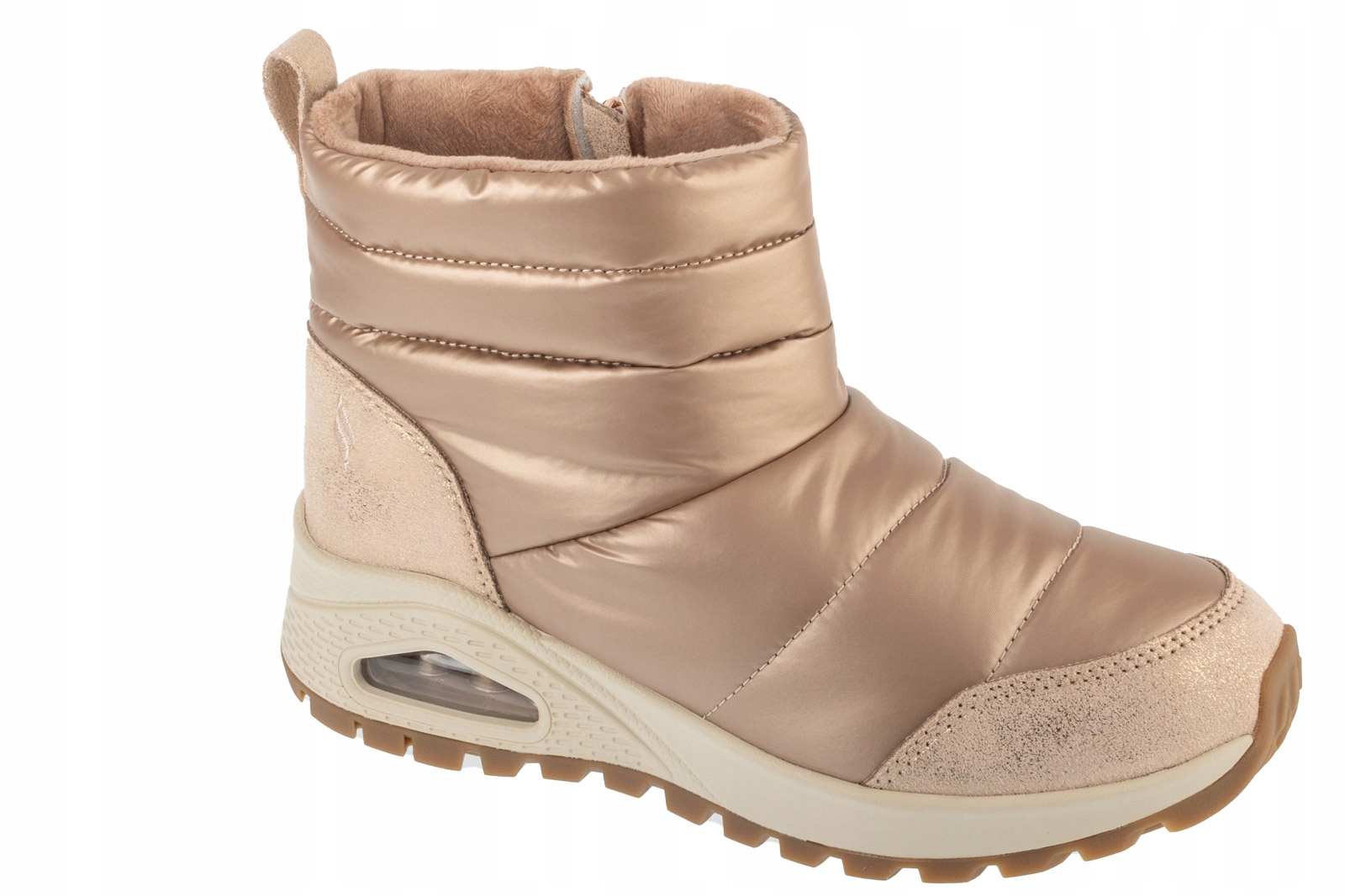 Skechers Uno Rugged Puffer (39) Dámské zimní boty Zlatá tkanina