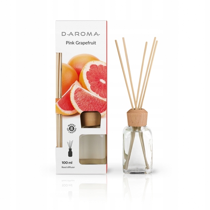 Dyfuzor zapachowy D-aroma Reed Diffuzer 100ml Pink Grapefruit Odświeżacz