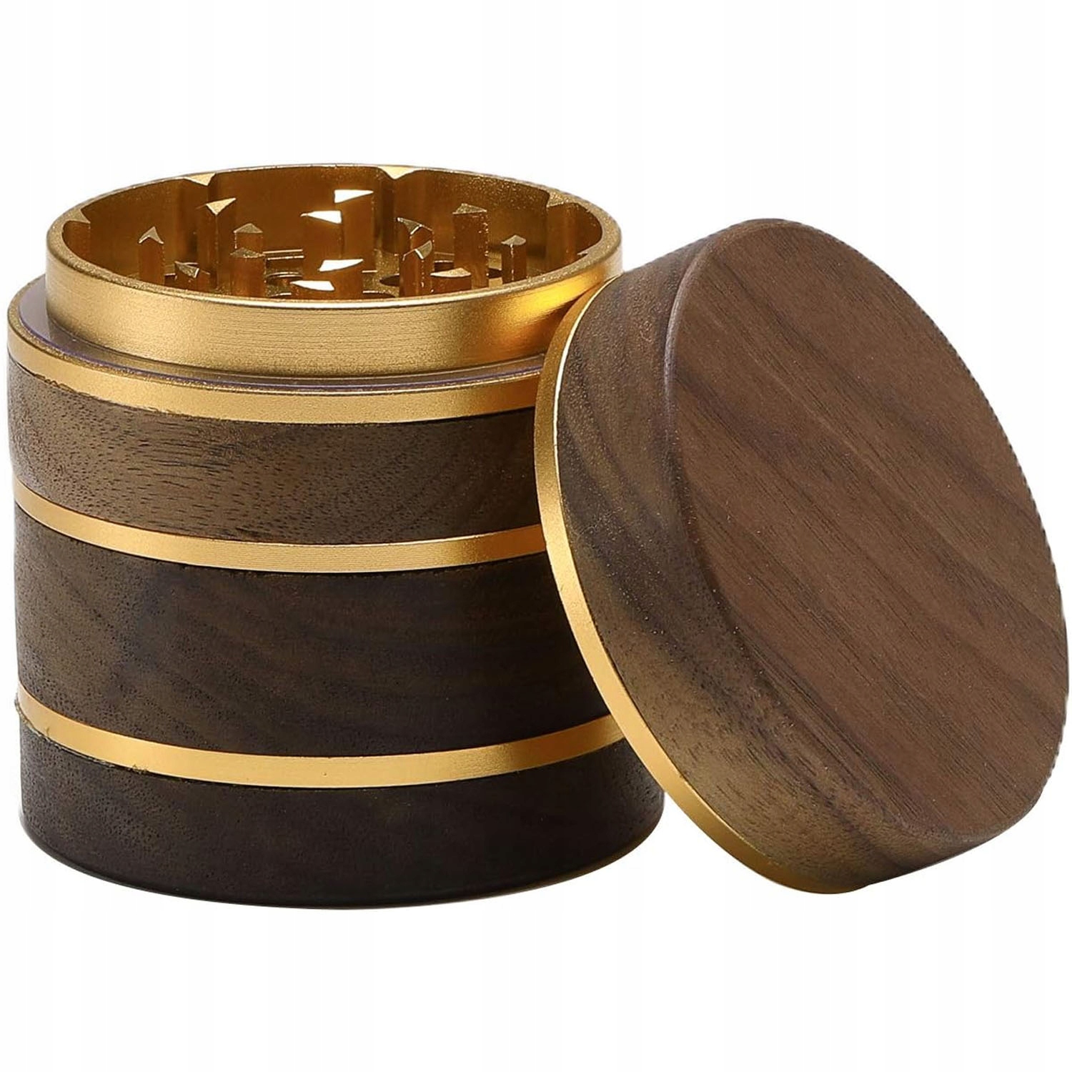 Dřevěný mlýnek na koření 4v1 Ruční mlýnky na sůl a pepř