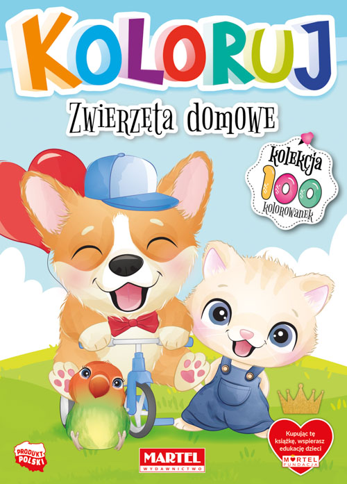 Zwierzęta domowe. Koloruj Opracowanie zbiorowe Ksi
