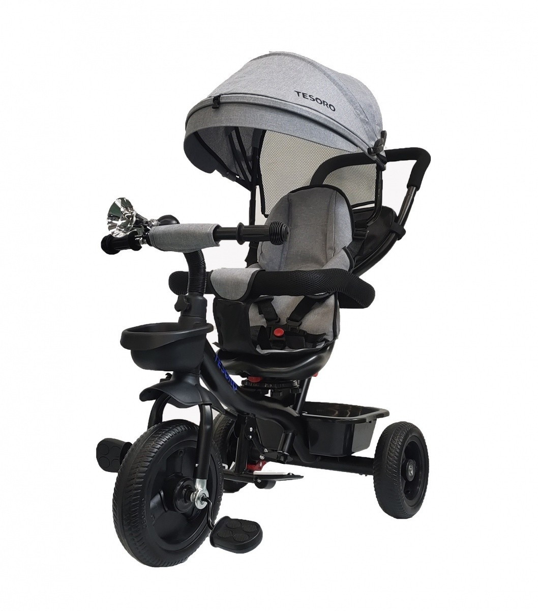 Rower trójkołowy Tesoro BT-13 czarny, szary Tri Quad Rowerek