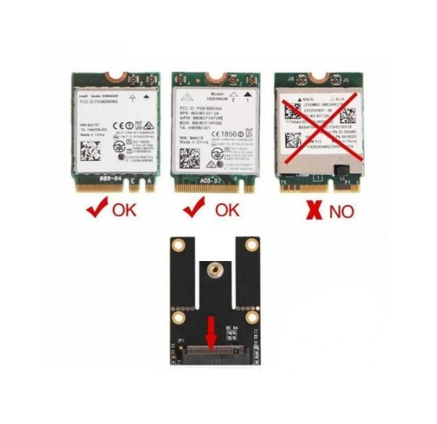 ADAPTER M.2 KONWERTER NGFF MINI PCI-E WIFI BT Kod producenta 7062