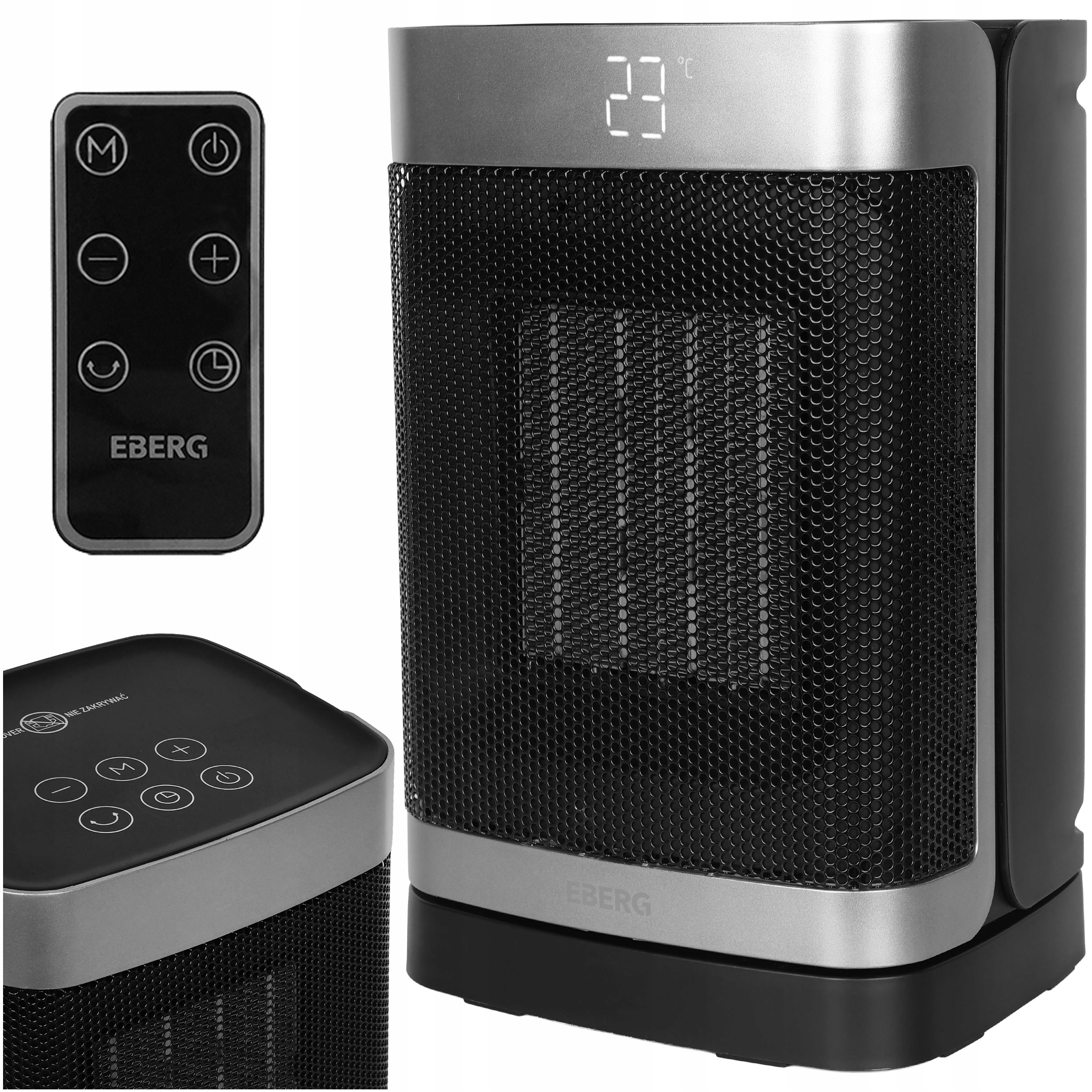 Termowentylator Farelka Eberg Nox Grzejnik elektryczny kolumnowy 1500W Eco