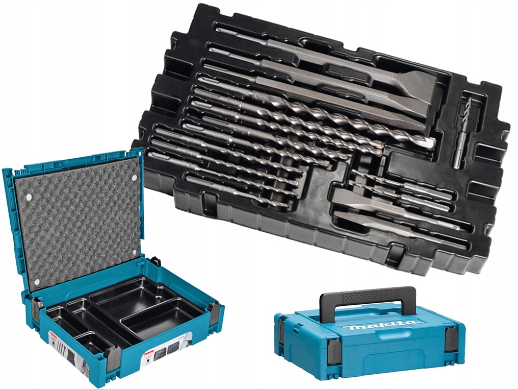 Makita B-53877/E-17790 Zestaw wierteł i dłut 17 sztuk Sds+ w walizce Makpac