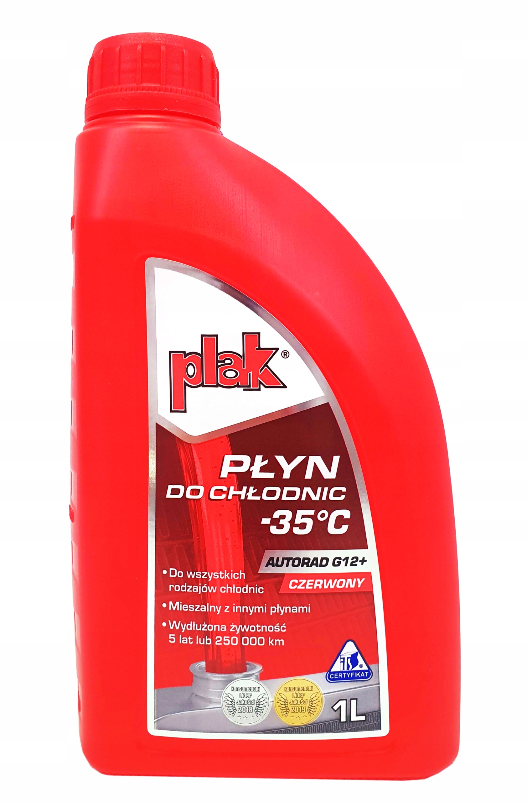 

Płyn do chłodnic Plak Autorad G12+ czerwony 1 l