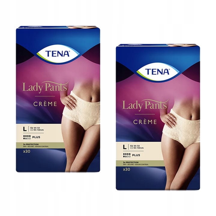 

Bielizna Tena Lady Pants Plus Creme L 30szt. x 2op