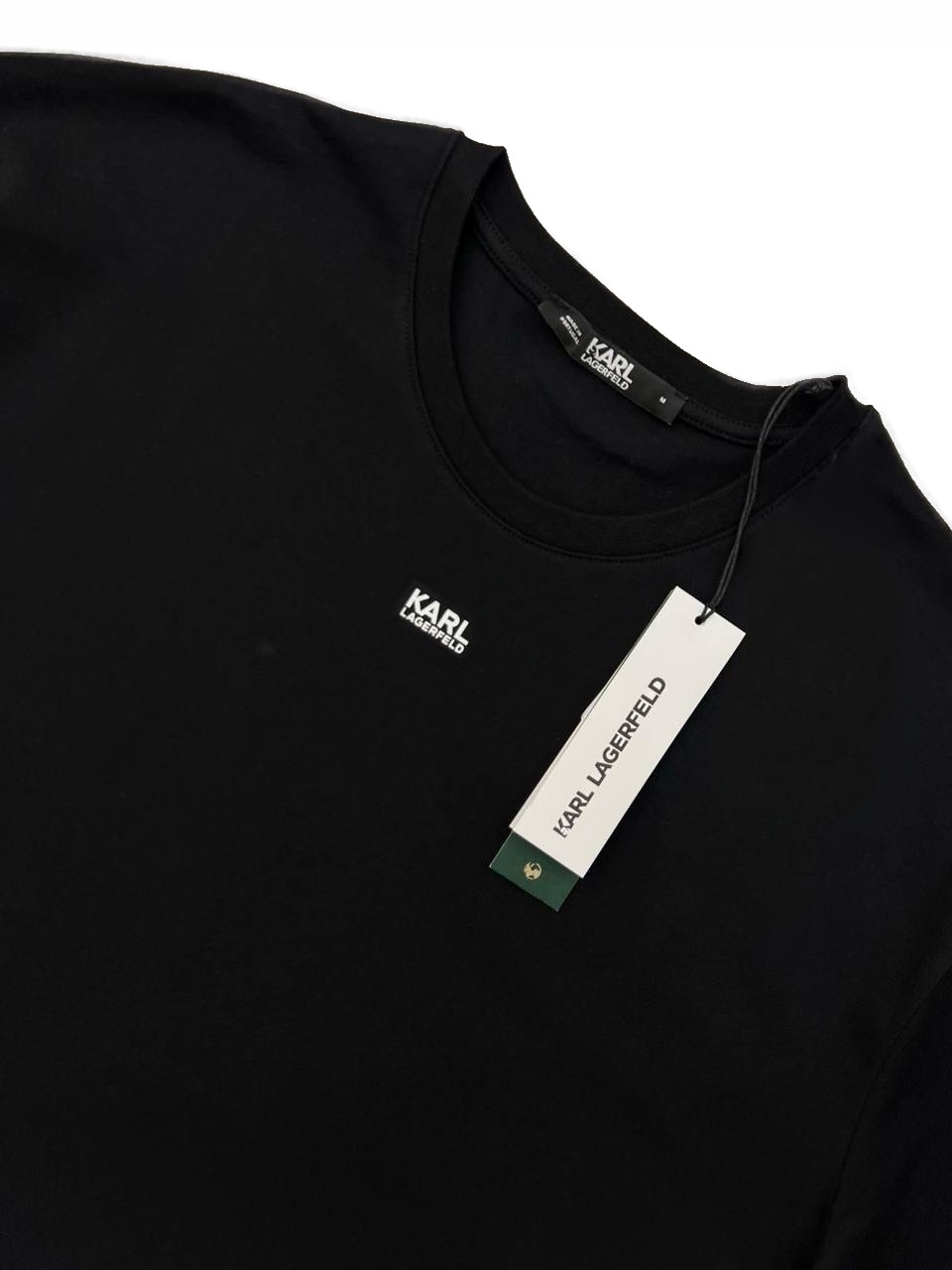 Karl Lagerfeld tričko s potiskem černá/černá r.XL