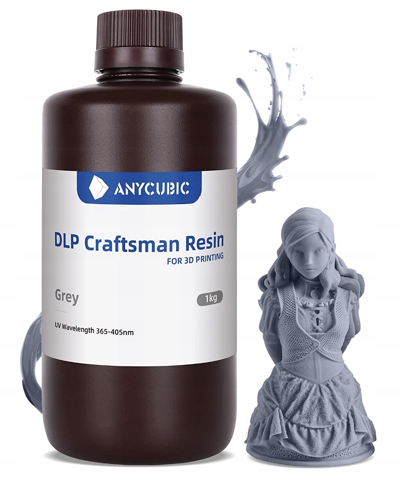 

Żywica Anycubic 1L Dlp Craftsman Gray Szara