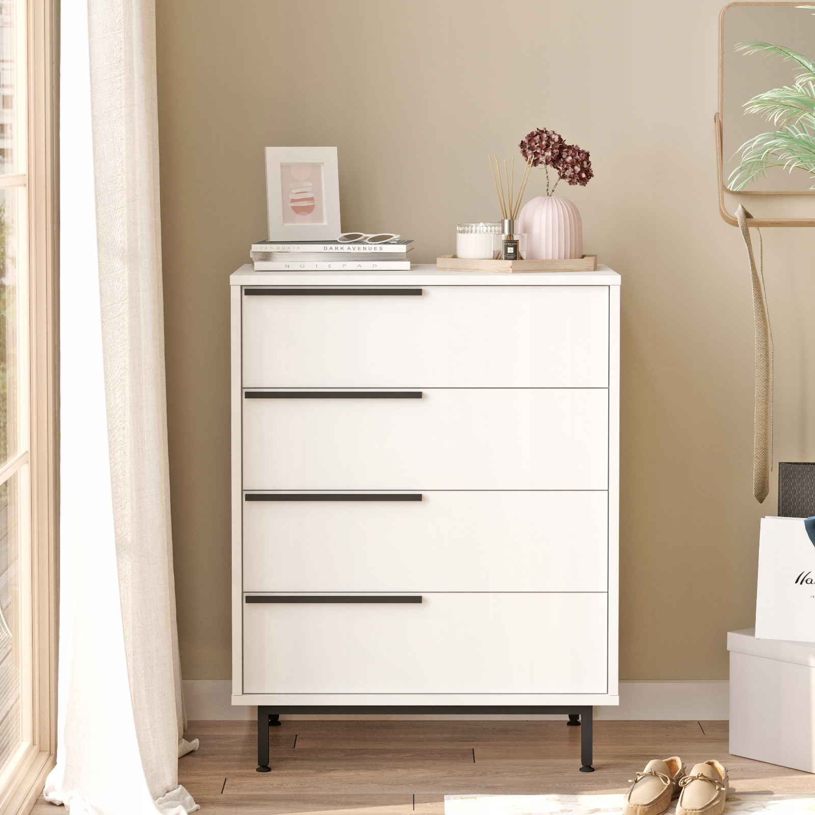 Komoda Houseland Leif biela