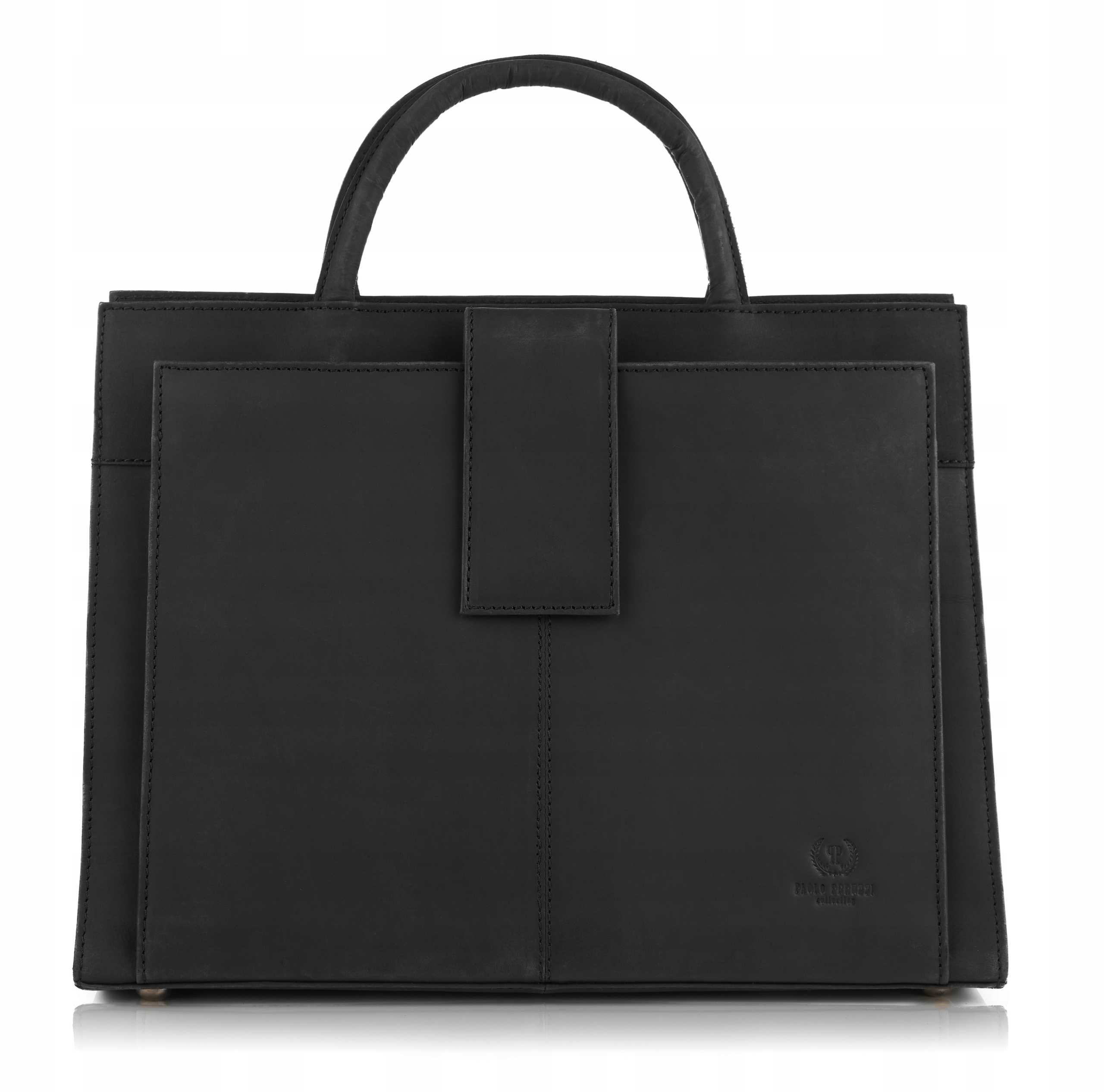 Dámská kožená kabelka aktovka do ruky i přes rameno vintage Paolo Peruzzi