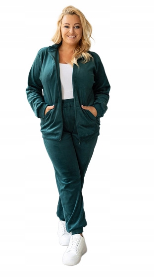 Moon Teplákovka Dámský Velur 772 Zelený 44/46 2XL/3XL