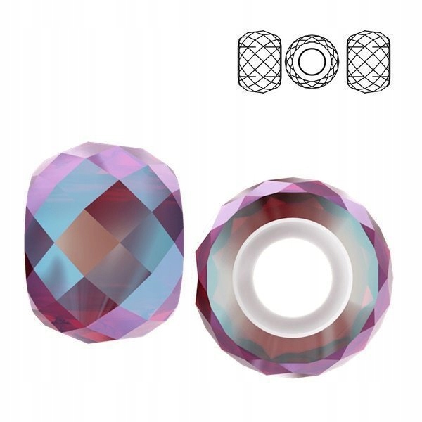 5043 MM 11 Swarovski Briolette XXL Scarlet Shim