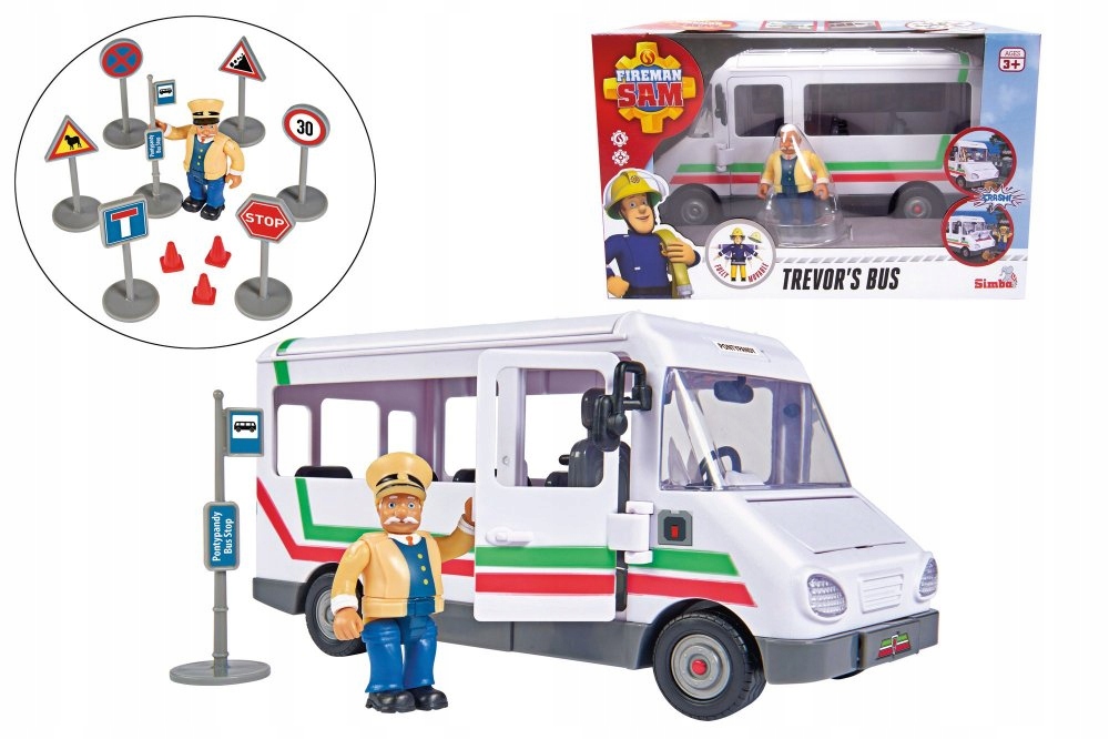 

Strażak Sam Autobus Trevora Akcesoria Figurka