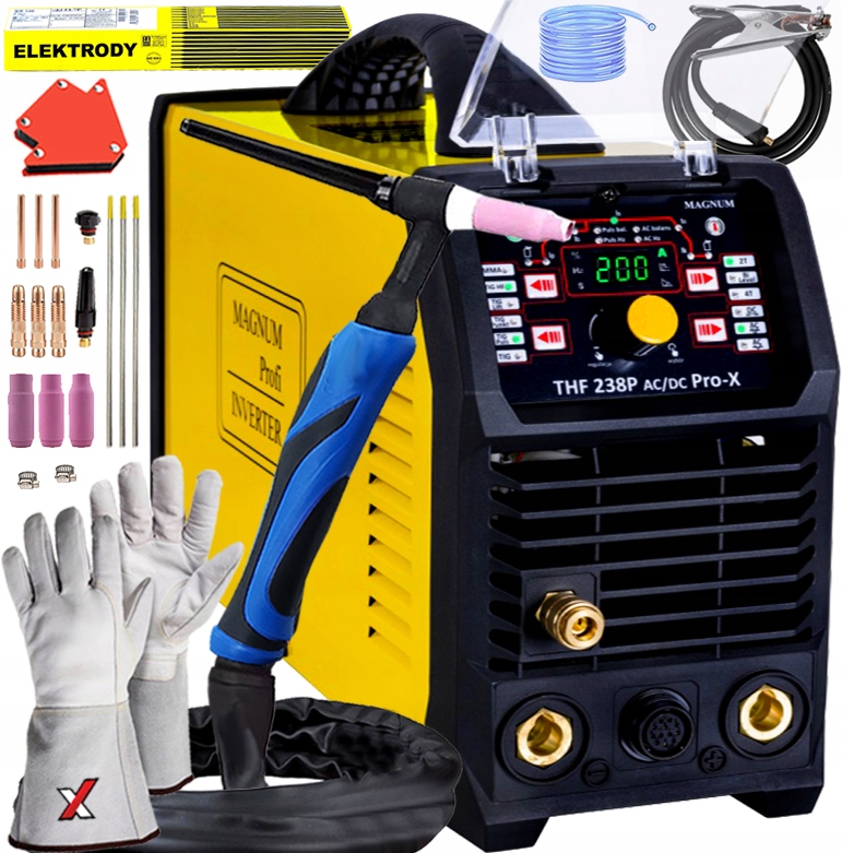 Svařovací Stroj Magnum Thf 238 Pro X Ac/dc Tig Puls 230V