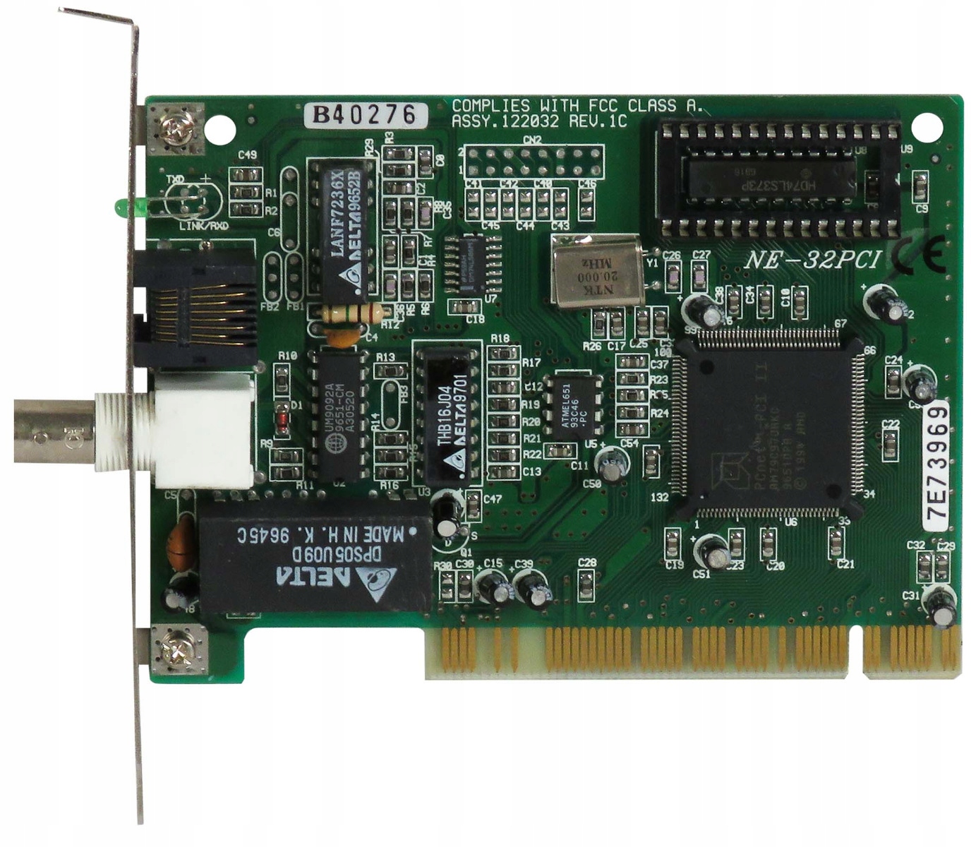 Síťová Karta NE-32PCI AM79C970AKC Pci Bnc RJ-45