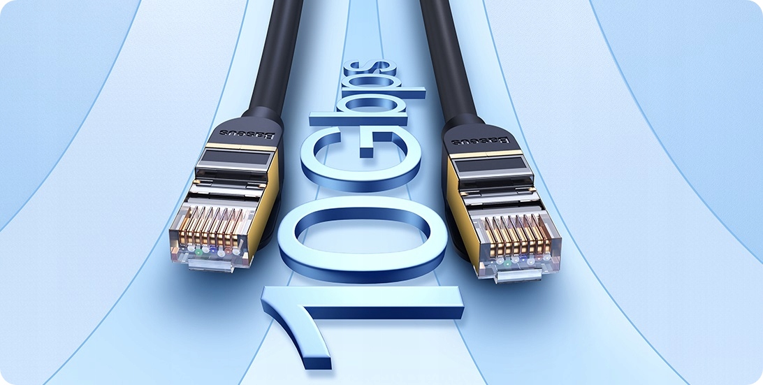BASEUS KABEL SIECIOWY RJ45 LAN PRZEWÓD INTERNETOWY ETHERNET CAT7 0.5M Długość kabla 0.5 m