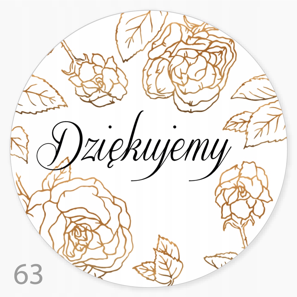 

Naklejki Dziękujemy ślub komunia ciasto 48